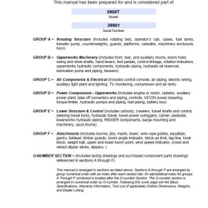 Manitowoc 3900T Parts Manual