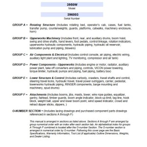 Manitowoc 3950W Parts Manual