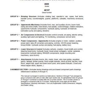 Manitowoc 4600 Parts Manual