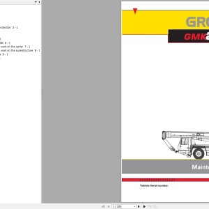 Manitowoc GMK2035 Maintenance Manual