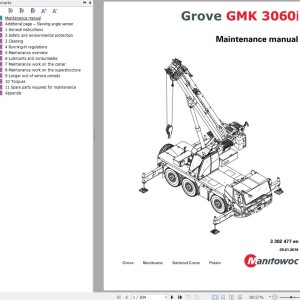 Manitowoc GMK3060i Maintenance Manual