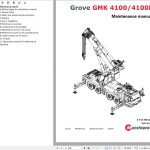 Manitowoc GMK4100 GMK4100L Maintenance Manual