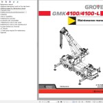 Manitowoc GMK4100-L GMK4100-L Maintenance Manual