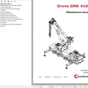 Manitowoc GMK4100 Maintenance Manual