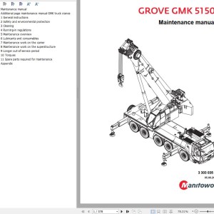 Manitowoc GMK5150L Maintenance Manual
