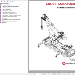 Manitowoc GMK5150XL Maintenance Manual