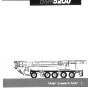 Manitowoc GMK5200 Maintenance Manual