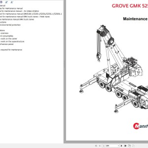 Manitowoc GMK5250XL-1 Maintenance Manual