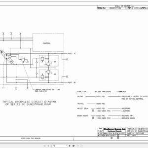 Manitowoc M-50W M-65W M-65T Hydraulic Schematic