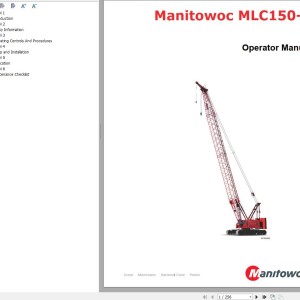 Manitowoc MLC150-1 Operator Manual