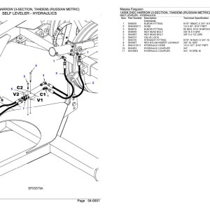 Massey Ferguson 1435k Parts Catalog 79036236