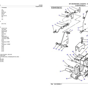 Massey Ferguson 880 885 888 Parts Catalog 819756