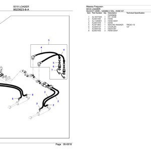Massey Ferguson 931X Parts Catalog 6246143