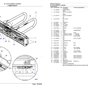 Massey Ferguson FL.3117X Parts Catalog 6246469