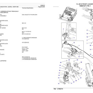 Massey Ferguson FL.3619 Parts Catalog 6246416