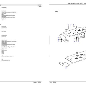 Massey Ferguson MF 265 Parts Catalog 1637067