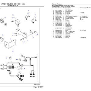 Massey Ferguson MF 7244 Parts Catalog 3906030