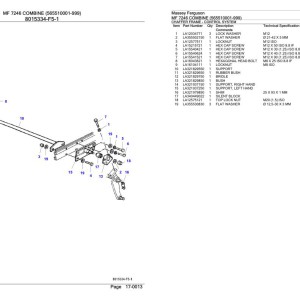 Massey Ferguson MF 7246 Parts Catalog 3906032