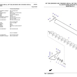 Massey Ferguson MF 7280 MF 7282 Centora Parts Catalog 3906260