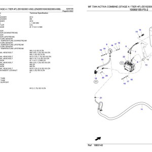 Massey Ferguson MF 7344 Activa (Stage 4 Tier 4F) Parts Catalog 6246196