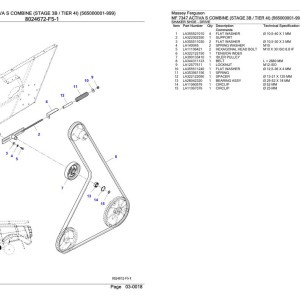 Massey Ferguson MF 7347 Activa S (Stage 3B Tier 4I) Parts Catalog 3906383