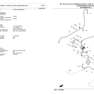 Massey Ferguson MF 7347 Activa S (Stage 4 Tier 4F & Tier 2) Parts Catalog 6246177