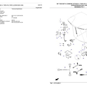 Massey Ferguson MF 7360 Beta (Stage 4 Tier 4F & Tier 2) Parts Catalog 6246178
