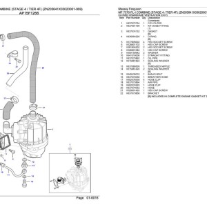 Massey Ferguson MF 7370 PL-I (Stage 4 Tier 4F) Parts Catalog 6246517