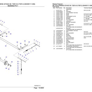 Massey Ferguson MF 7370 (Stage 3B Tier 4I & Tier 2) Parts Catalog 3906469