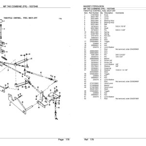 Massey Ferguson MF 740 (FR) Parts Catalog 1637048