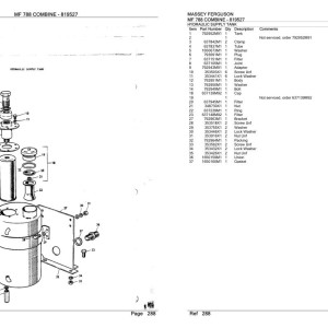 Massey Ferguson MF 788 Parts Catalog 819527