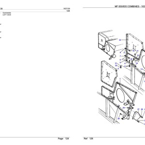 Massey Ferguson MF 830 835 Parts Catalog 1637139