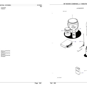 Massey Ferguson MF 850 855 Parts Catalog 651558EA