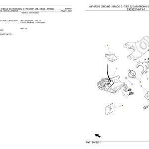 Massey Ferguson MF 8735S Parts Catalog 6246531