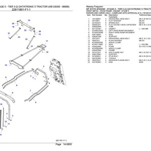 Massey Ferguson MF 8737S Parts Catalog 6246532