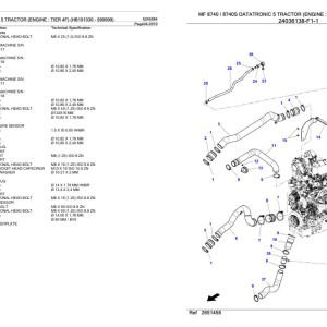Massey Ferguson MF 8740 8740S Parts Catalog 6246584