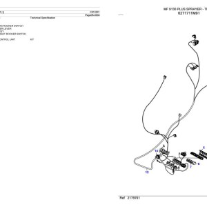 Massey Ferguson MF 9130 Plus Sprayer Parts Catalog C913001