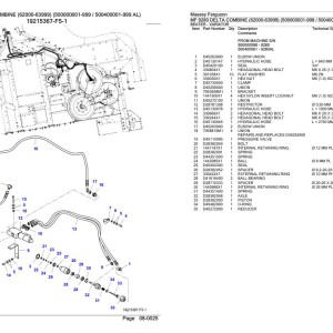Massey Ferguson MF 9280 Delta Parts Catalog 3906266