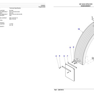 Massey Ferguson MF 9330 Sprayer Parts Catalog C933001