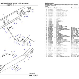 Massey Ferguson MF 9380 Delta Parts Catalog 6246076