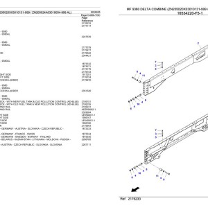 Massey Ferguson MF 9380 Delta Parts Catalog 6246465