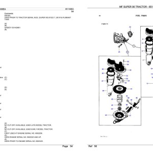 Massey Ferguson MF Super 90 Parts Catalog 651108EA