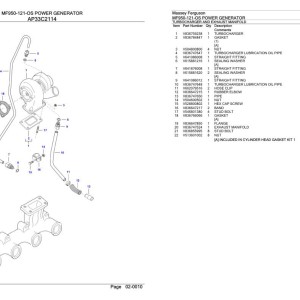 Massey Ferguson MF950-121-OS Parts Catalog 891191914