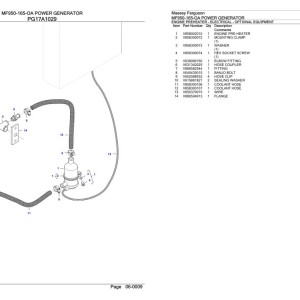 Massey Ferguson MF950-165-OA Parts Catalog 891191919
