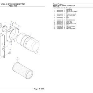 Massey Ferguson MF950-66-EA Parts Catalog 891191904