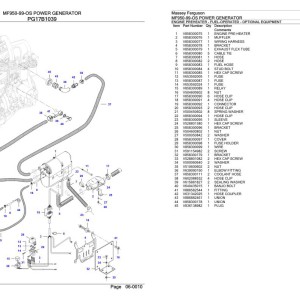 Massey Ferguson MF950-99-OS Parts Catalog 891191908