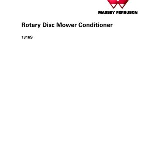 Massey Ferguson 1316S Service Manual 4283635M1