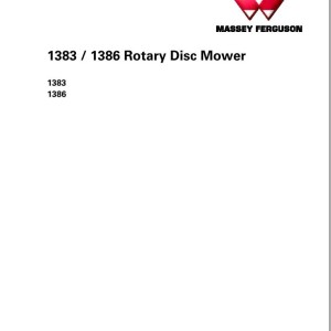 Massey Ferguson 1383 1386 Service Manual 4283556M2