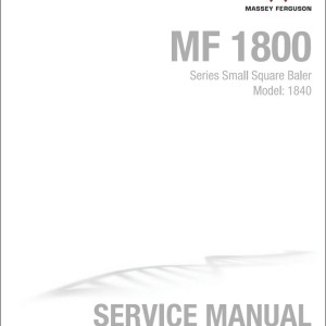 Massey Ferguson 1840 Service Manual 4283517M1