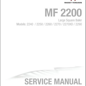 Massey Ferguson 2240 to 2290 Service Manual 4283515M5